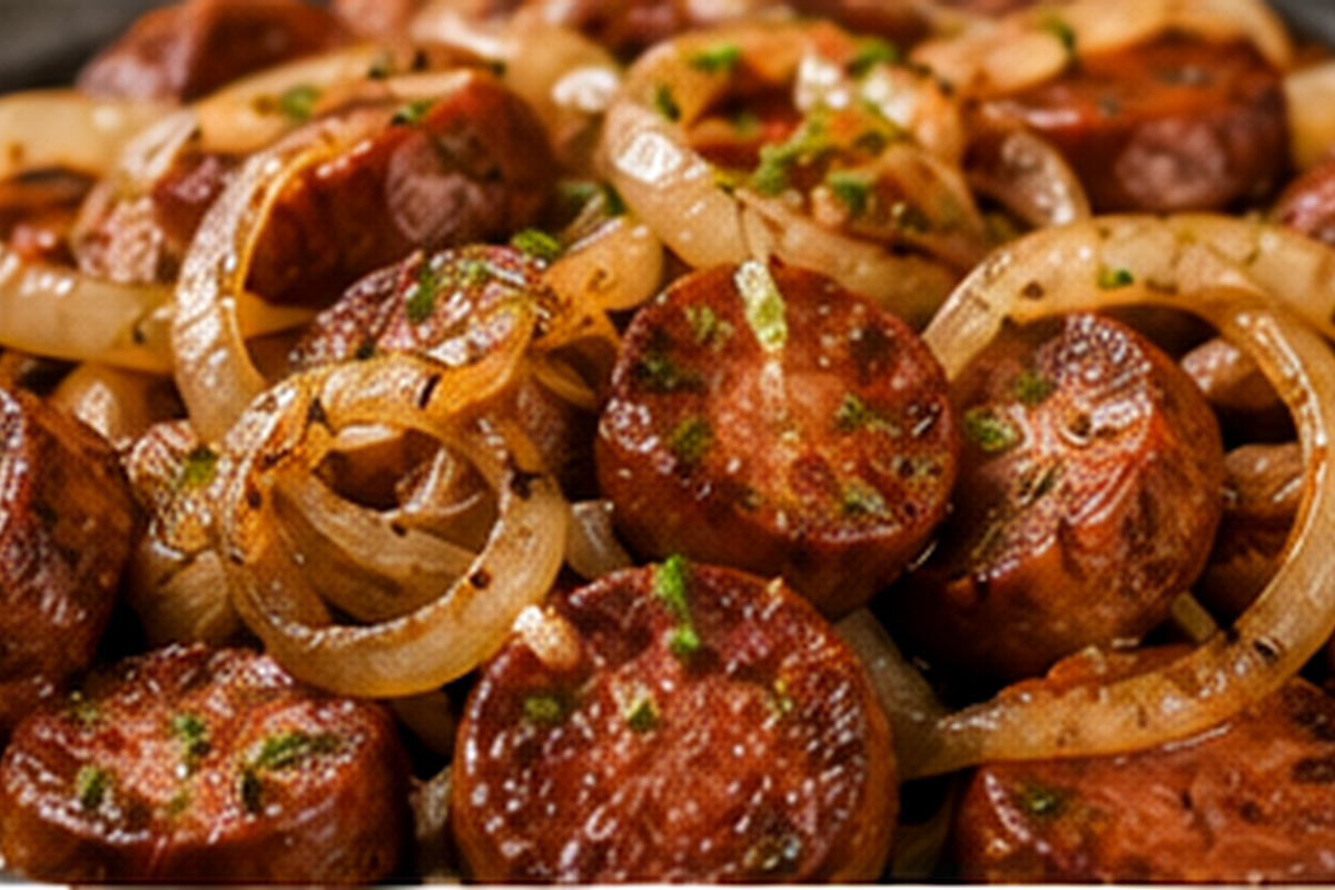 Linguiça Acebolada