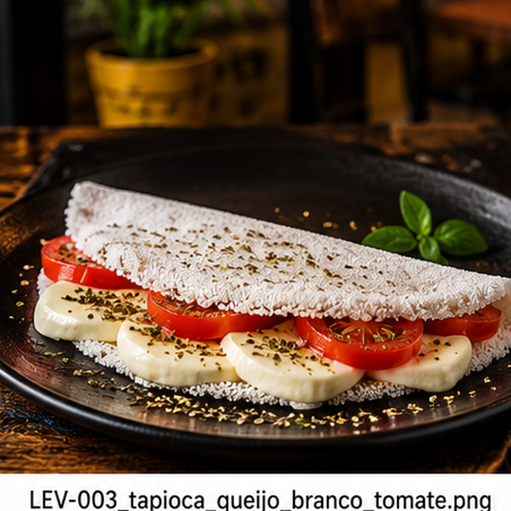 Tapioca Queijo Branco & Tomate