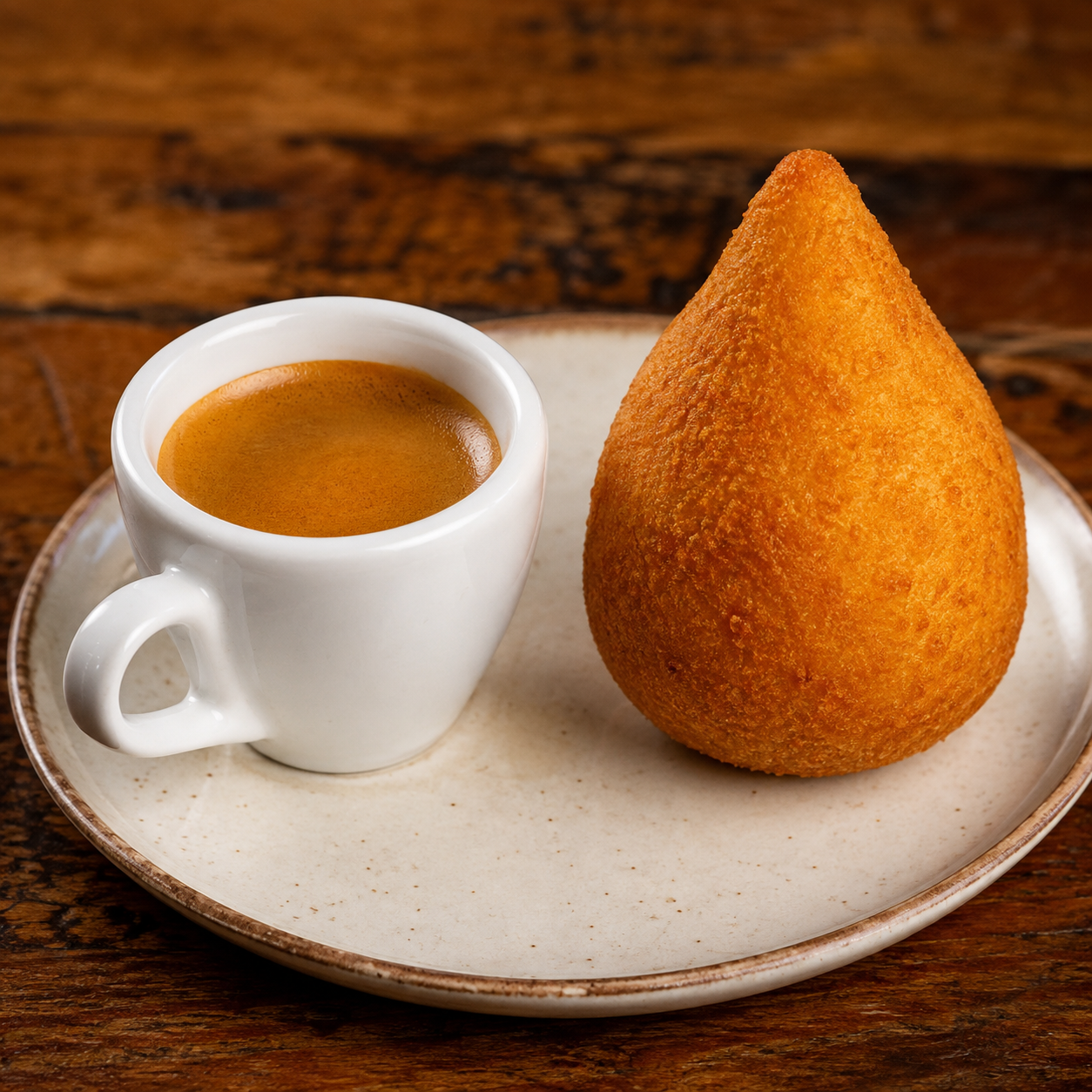 Espresso + Coxinha