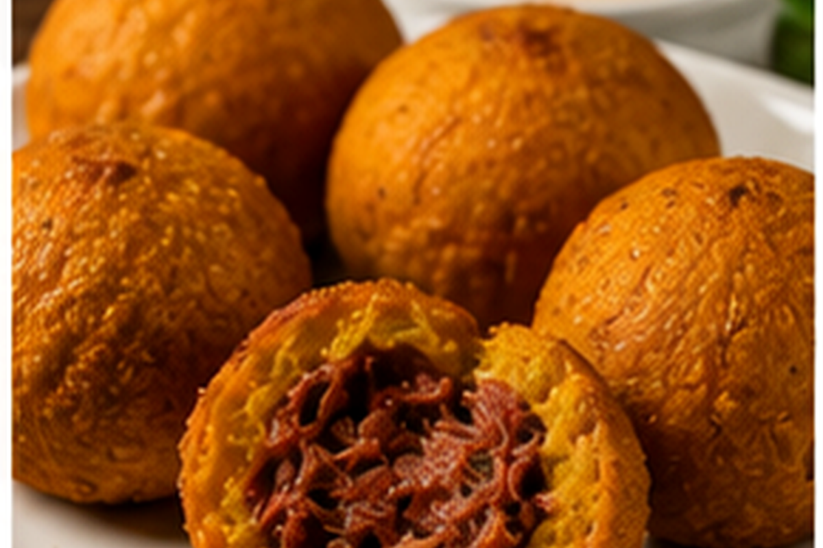 Bolinho de Abóbora com Carne Seca - 6 un.